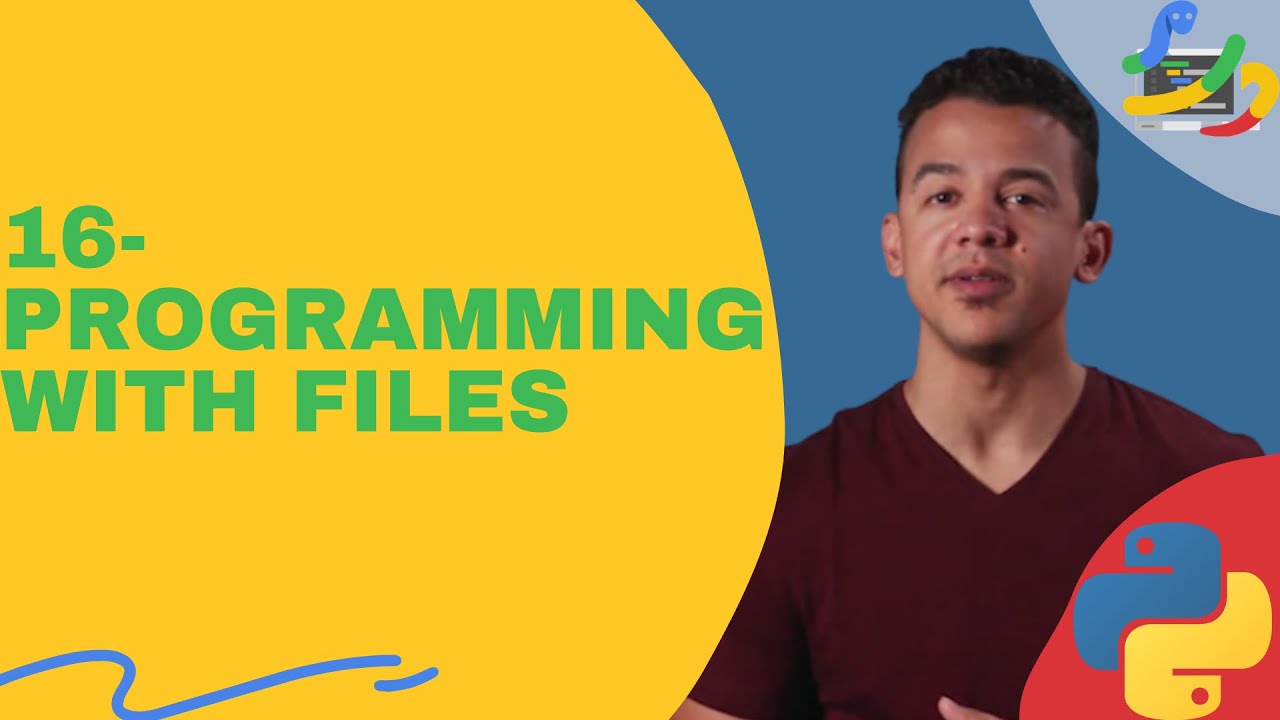 16-Programming with Files | Python Programming Course - YouTube
