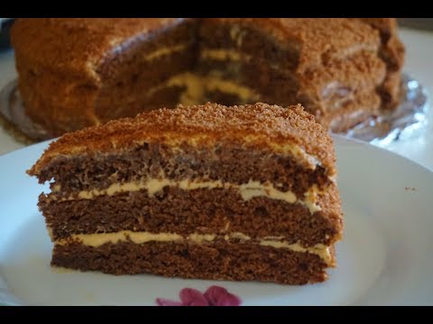 Honey cake. Медовый торт\'Сказка\'. ნამცხვარი მედოკი \'ზღაპარი\'