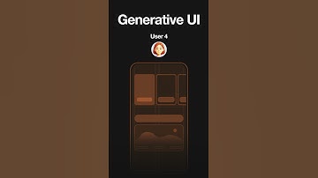 What is Generative UI? #ai #ui #uidesign #designsystem #ux #uxdesign #designer #chapgpt #generative