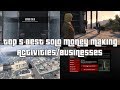 GTA Online Top 5 Best Solo Money Making Businesses And Activities