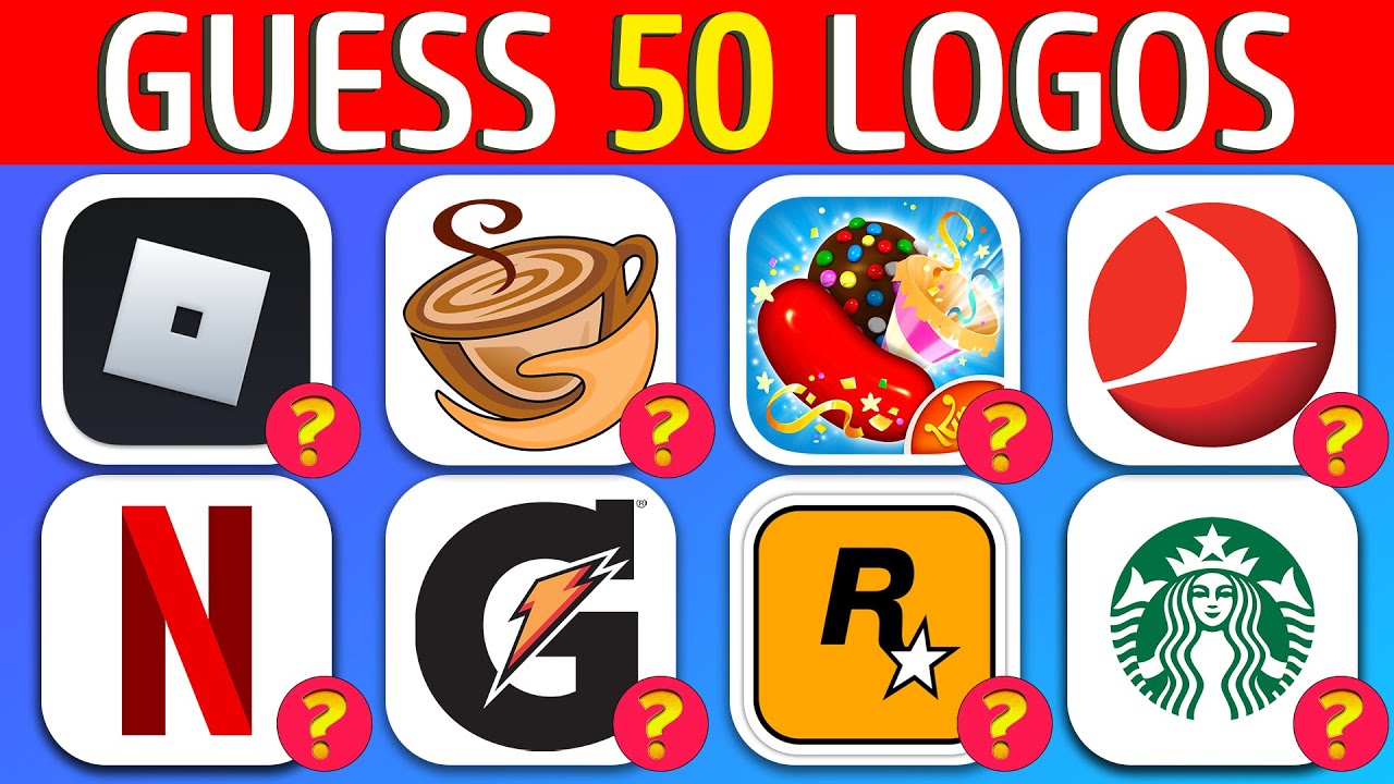 Guess the 50 logos in 3 seconds || Guess the logo quiz - YouTube