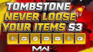SOLO Tombstone Glitch MW3 NEVER LOOSE YOUR ITEMS AGAIN Season 3 Reloaded MW3 Zombies