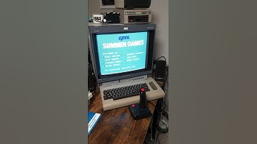 Retro gaming in 1984. Summer Games is running on a Commodore 64 #shorts #retrogaming