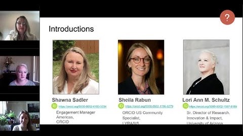 ORCID: Connecting the Research Community