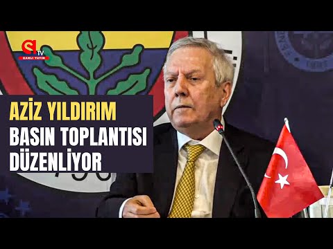 Aziz Yıldırım basın toplantısı düzenliyor.