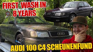 Wir retten einen vergessenen Audi 100 C4! Erste Wäsche nach 8 Jahren