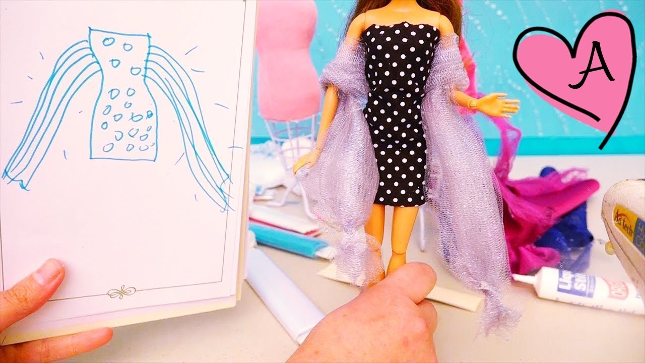 Diseños de moda ideas para de Barbie | Muñecas y juguetes con Andre para niñas niños - YouTube