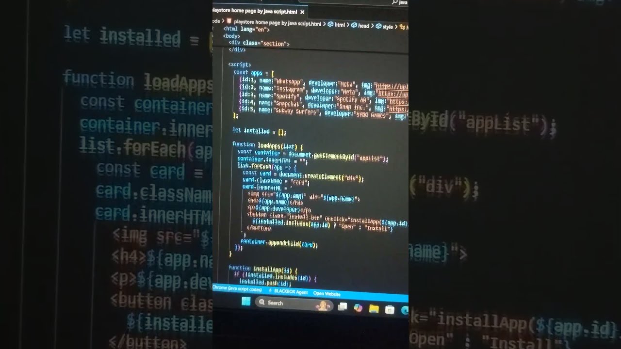 Build Google Play Store Home Page Clone with HTML, CSS & JavaScript