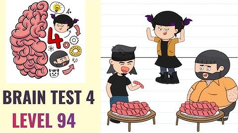 🧠 Brain Test 4 Level 94 | Uncle Bubba must win this eating contest! | Walkthrough