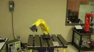 Calibration and accuracy validation of a FANUC LR Mate 200iC industrial robot