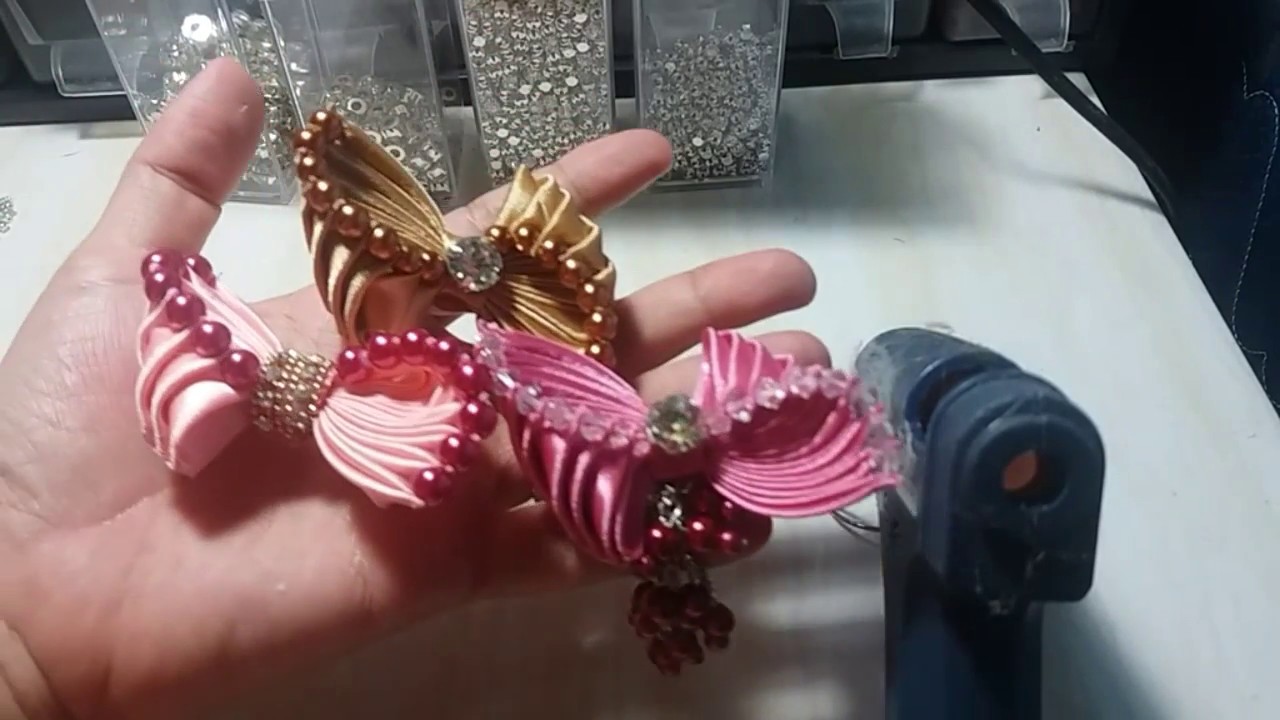 28) DIY - Tutorial || How to Make Pearly Bow || Cara Membuat Bros Dasi