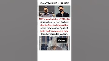 Lean Era begins 💥 #NTR #Prabhas #Spirit #NTRNeel #Tollywood #Transformation #Devara #Trending