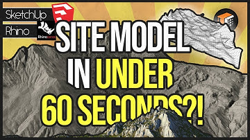 How to Model 3D Site Topography Terrain from Google Earth | Sketchup + Rhino Site Model Tutorial