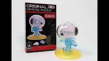 Astronaut Snoopy - Original 3D Crystal Puzzle from BePuzzled - Peanuts | CollectPeanuts.com