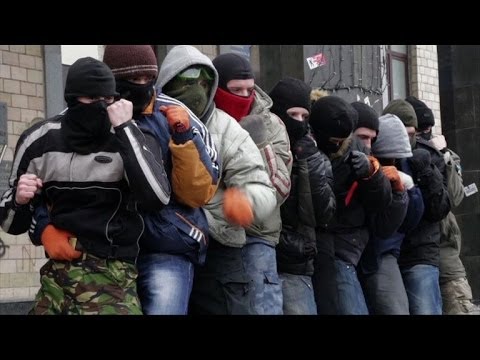 Ukraine far-right paramilitary defiant over protests