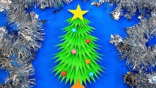 Diy Ёлка Из Бумаги На Магнитах / Новогодний Декор Комнаты / Origami Christmas Tree