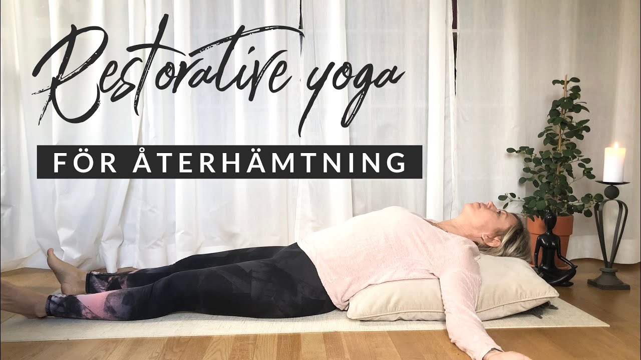 45 Min Restorative Yoga - Full Length Yoga Class - Calming Yoga - At Home  Yoga 