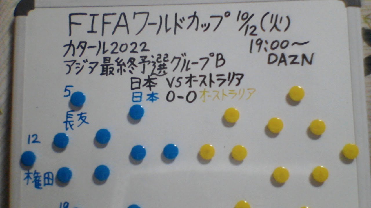 Fifaワールドカップカタール22アジア最終予選 日本vsオーストラリア グループb第4節 応援します Youtube