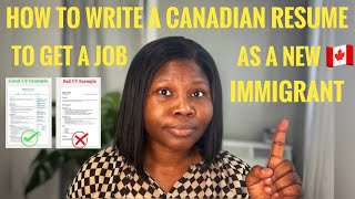 HOW TO GET A JOB IN CANADA🇨🇦 AS A NEW IMMIGRANT (STUDENT & PR) #resumetips #ms_yemisi screenshot 1