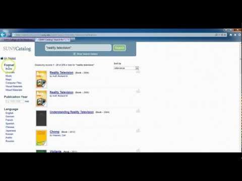 SUNY Connect Catalog - SUNY Old Westbury Library