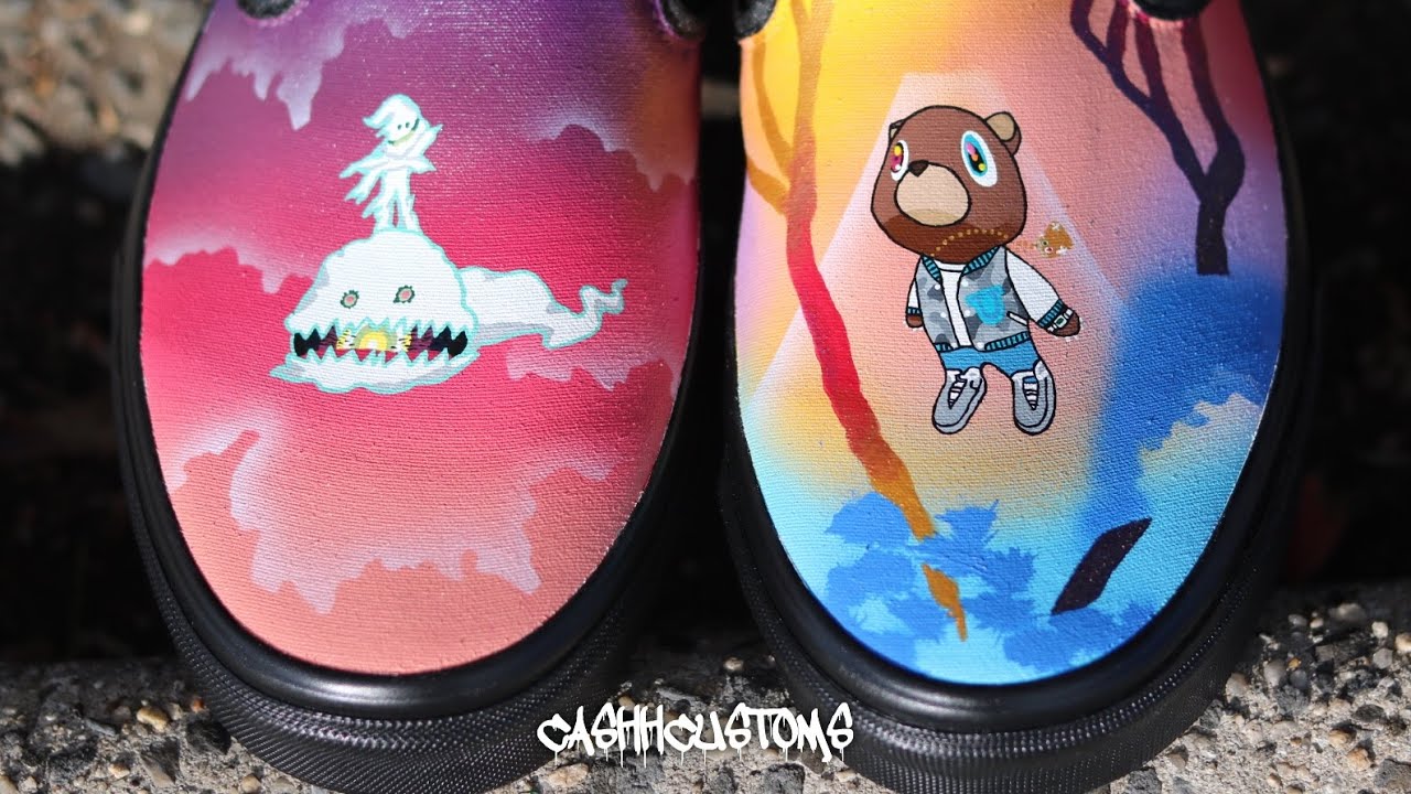 kanye custom vans