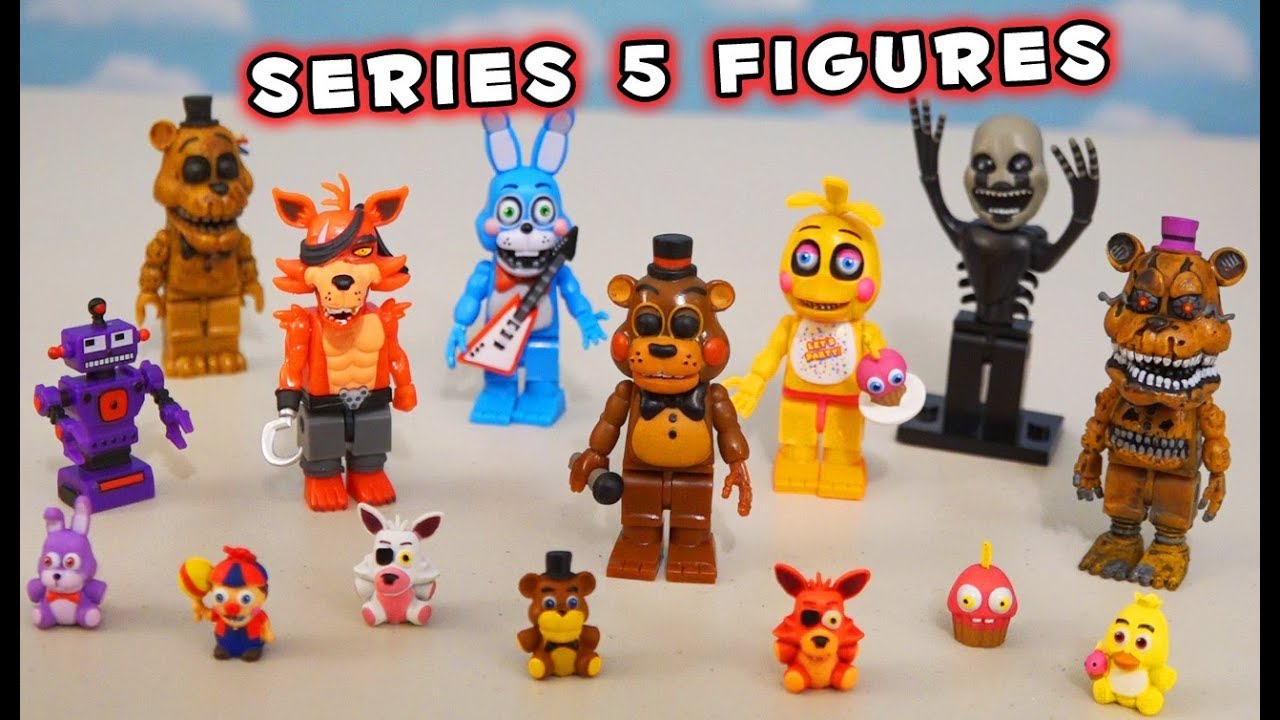 FNAF LEGO EVERY SINGLE BOOTLEG McFarlane Toys Mini Figures! Five