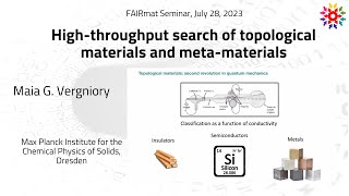 Maia G. Vergniory: High-throughput search of topological materials and meta-materials