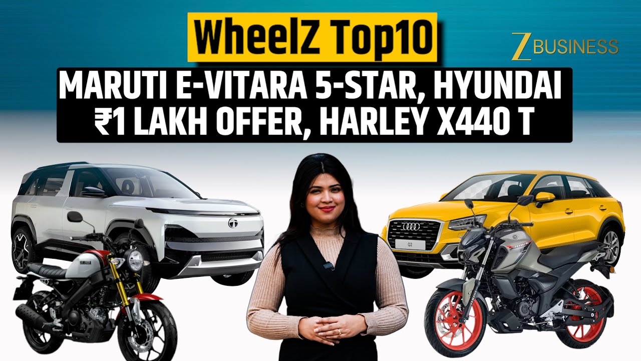 Wheelz Top 10: Maruti E-Vitara 5-Star Rating, Hyundai ₹1 Lakh Benefits & BMW iX1 Update.