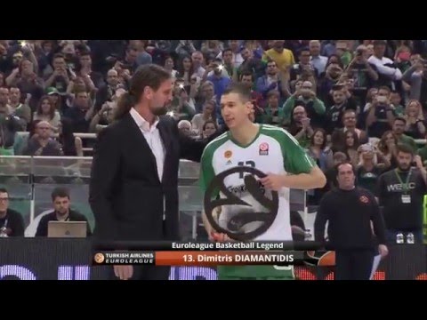 Dimitris Diamantidis becomes Euroleague Basketball Legend