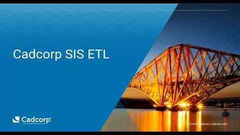 Cadcorp SIS ETL