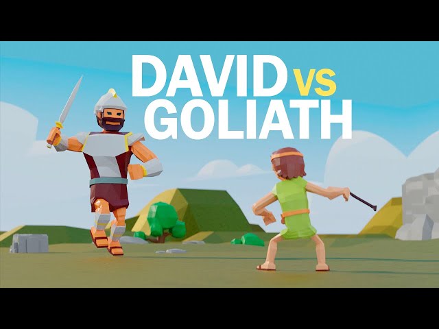 David VS Goliath 💪 Animated Bible stories | Bibtoons GO class=