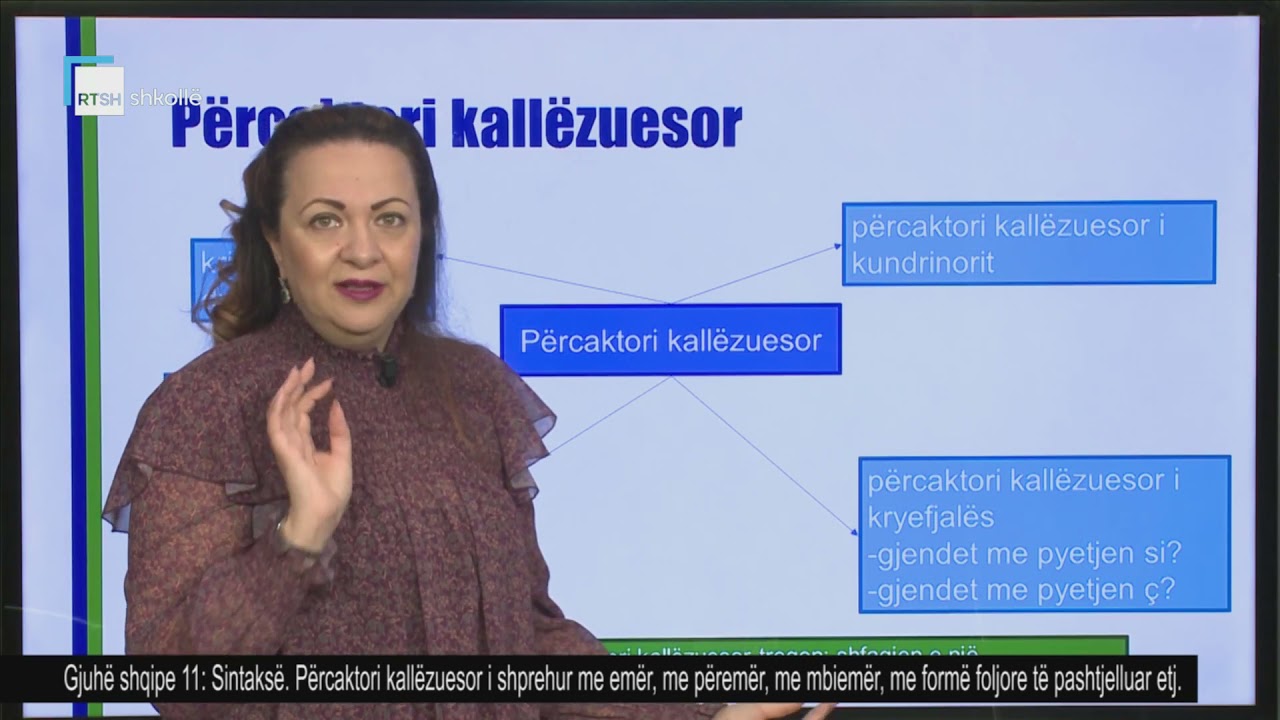Gjuhë shqipe 11 - Sintaksë. Përcaktori kallëzuesor i shprehur me emër, me përemër, me mbiemër