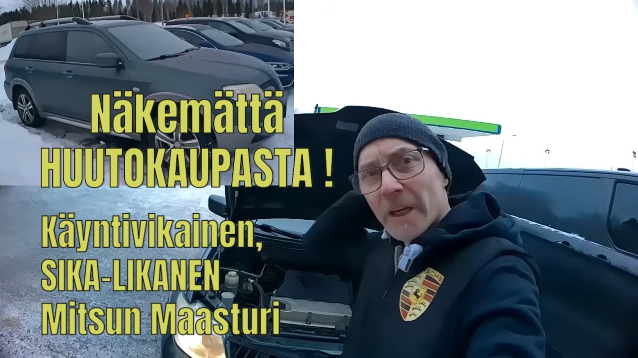 Huutokaupasta näkemättä. Käyntivikainen, Hiukka likanen Mitsubishi MAASTURI, miten kävi?
