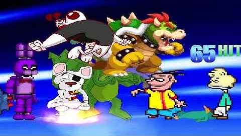 Bowser, Mr. Krabs, Bonnie The Bunny, Weegee vs Danger Mouse, Dudley Puppy, Eddy, Agent P