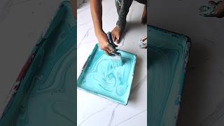 See what colors you get by mixing one color with another. #painting #interiordesign #mixing #work