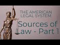 AMERICAN LEGAL SYSTEM Common Law Part 1