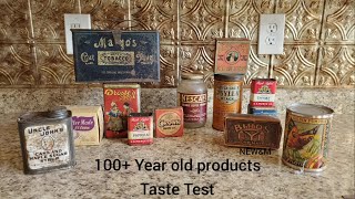 90-122 Year Old Products; Taste Test, Antique Graphics 1890s-1930s mostly