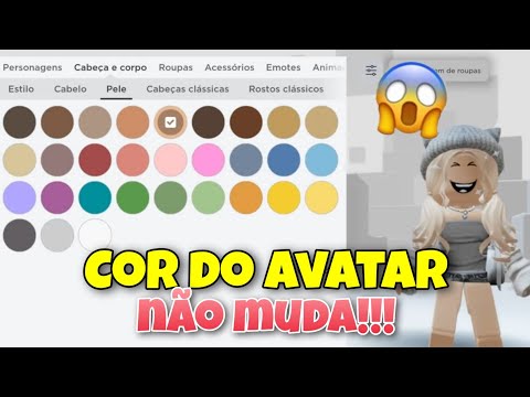 Tutorial - como mudar a cor da pele da skin #Roblox (ATUALIZADO!) 