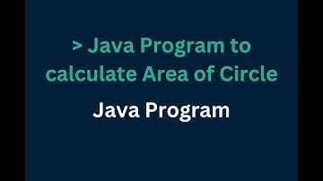 Java program to calculate area of Circle | Learn with Gurdeep