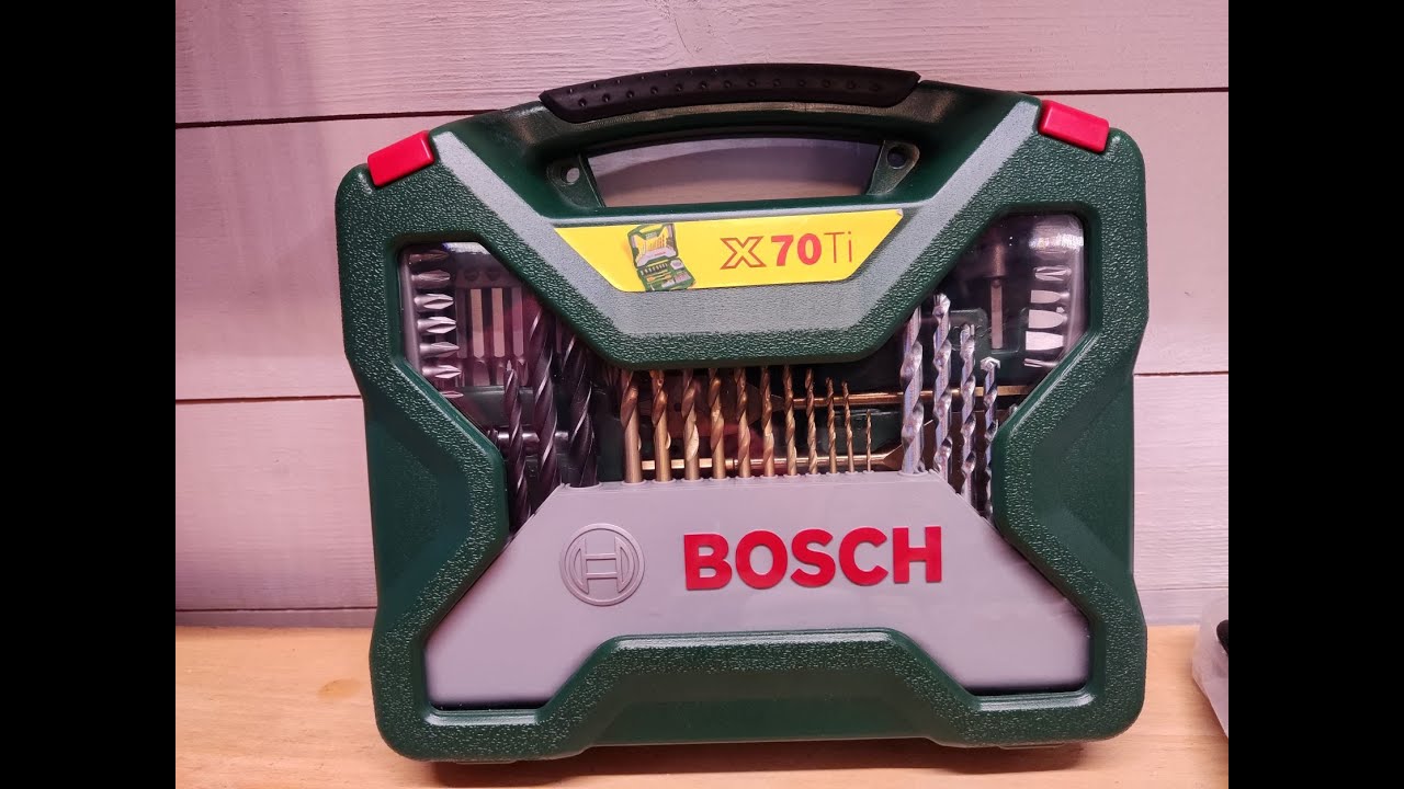 worstelen krab commentaar Bosch 70 Piece drill bit set || Unboxing & Testing || - YouTube