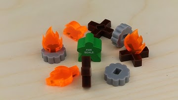 Fire, Log, and Smoke - Board Game Pieces from The Game Crafter