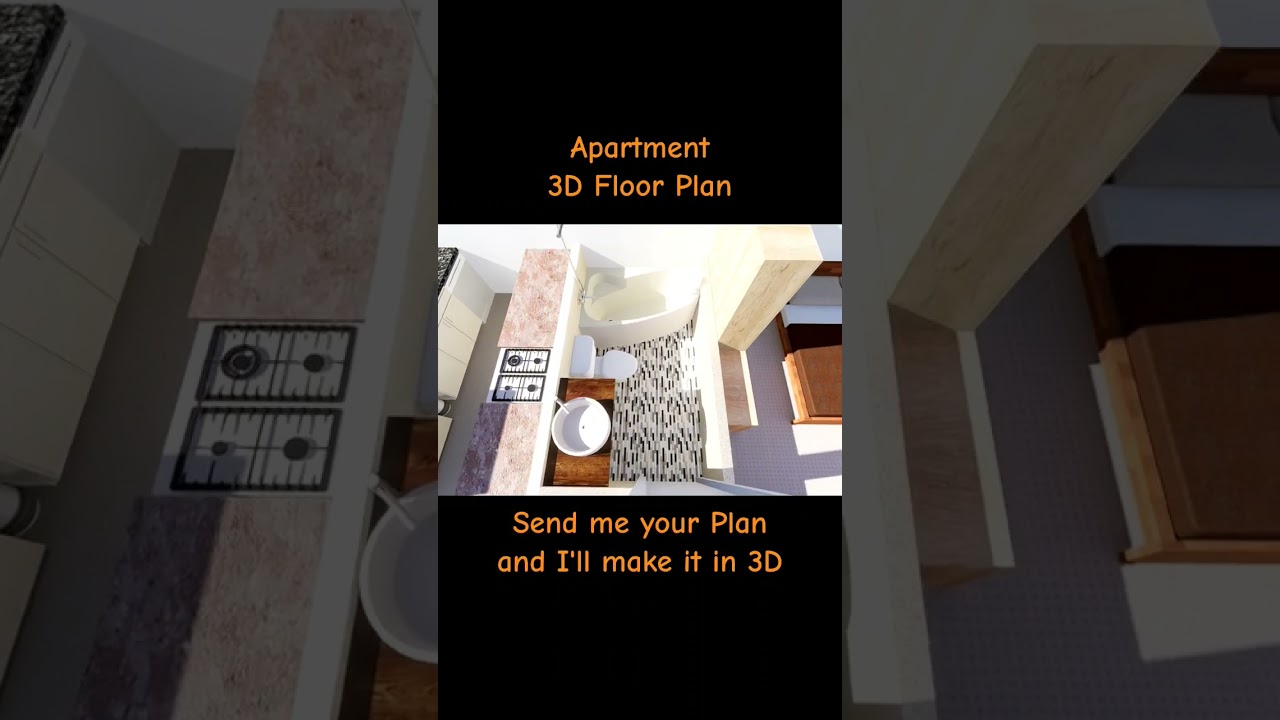 3D Apartment Floor Plan 