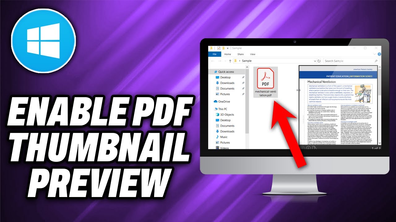 How To Enable PDF Thumbnail Preview In Windows 10 - Quick Help - YouTube