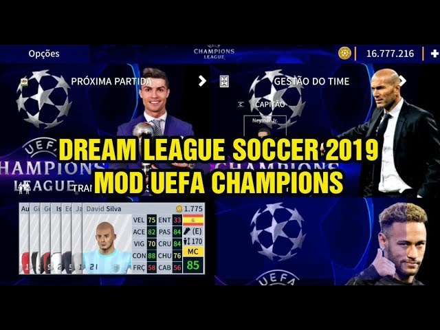 Dream League Soccer 2019 Mod UEFA Champions League - Android 300MB Best  Graphics -  - video Dailymotion