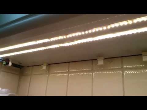 12v Led Strips For Kitchen Under Cabinet Lighting 2 Youtube