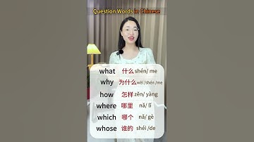 Question words in Chinese #chinese #mandarin #hsk #study #dailylife #ucl #harvard