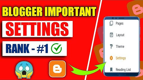 Advance Blogger Settings In Hindi| Blogger Settings For Beginners| Blogger Tutorial For Beginners