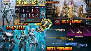 *Giveaway* Next Premium Crate Upgrade | Royale Pass A7 1 to 100Rp Leaks | Mummy X-Suit Leaks Gfp