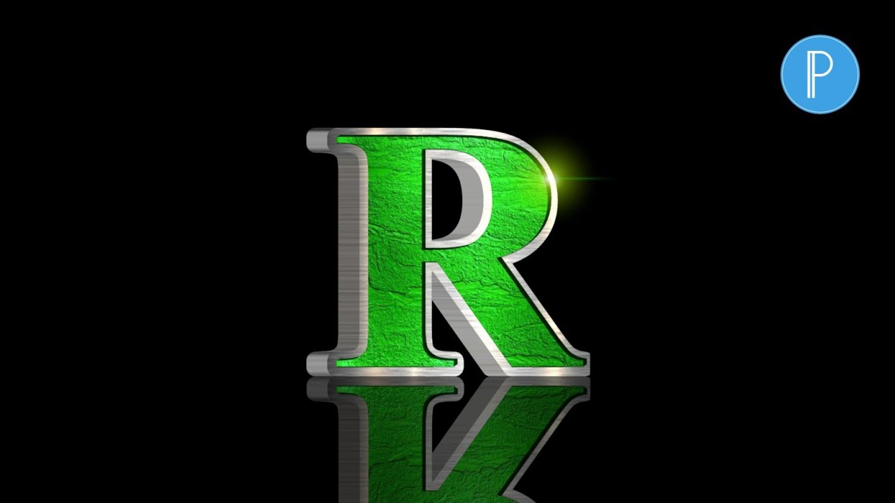 3D Logo Design in Pixellab || 3D R Logo Design on Android - YouTube