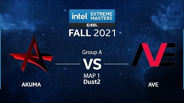 CS:GO - Akuma vs. AVE [Dust2] Map 1 - IEM Fall 2021 - Group A - CIS